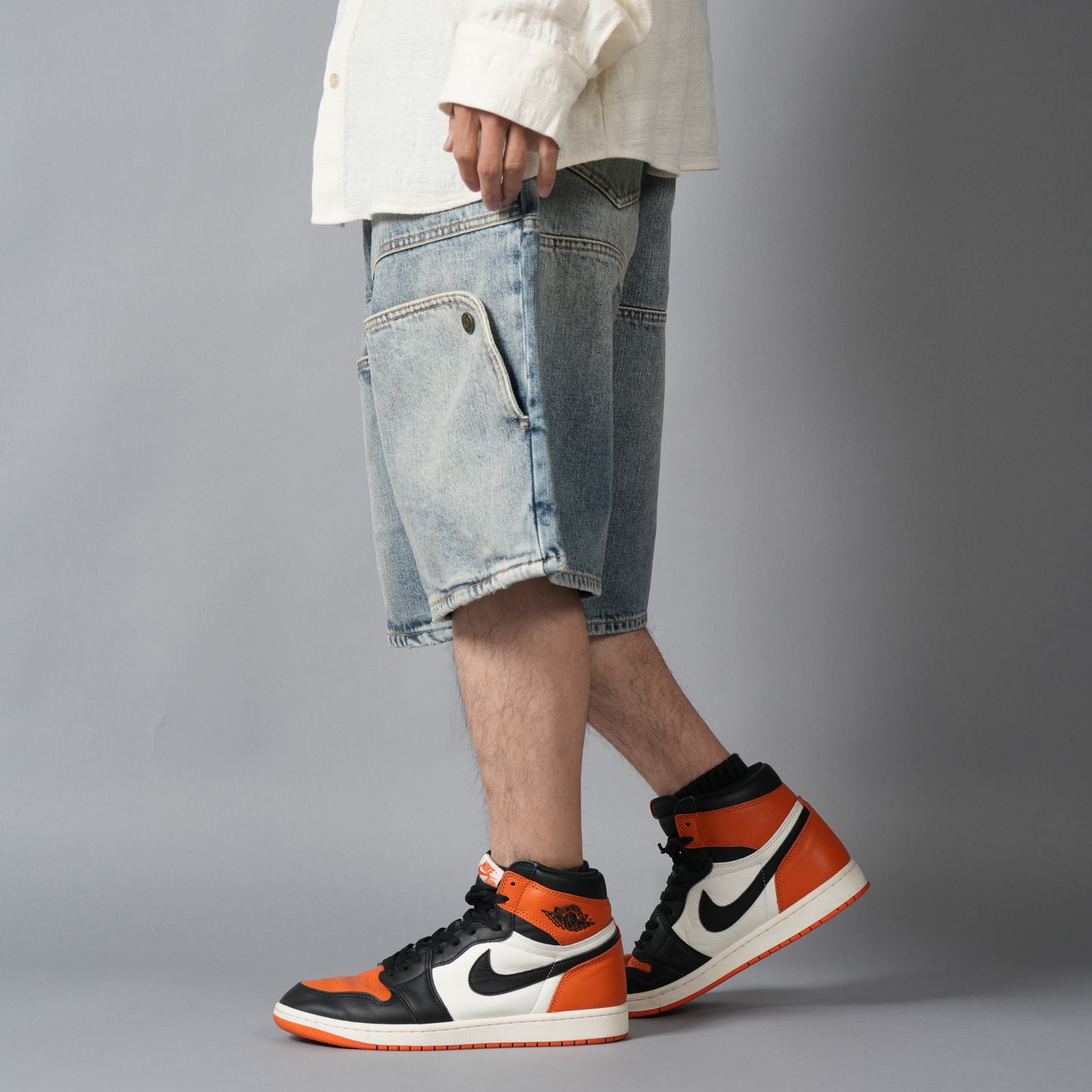 M UTILITY SHORTS / デニムショーツ (ブルー)