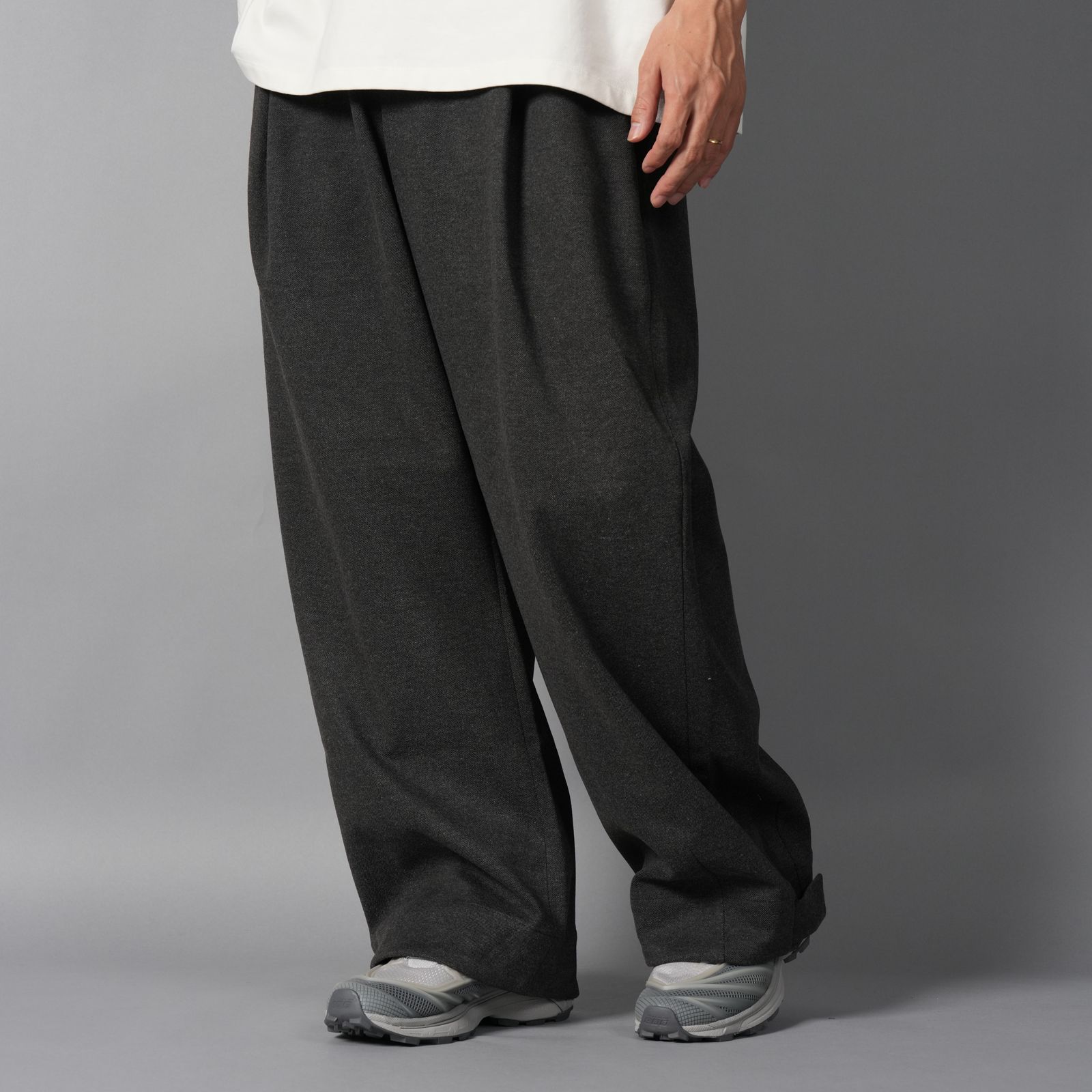 PULL ON PANT / プルオンパンツ (チャコールツィード)