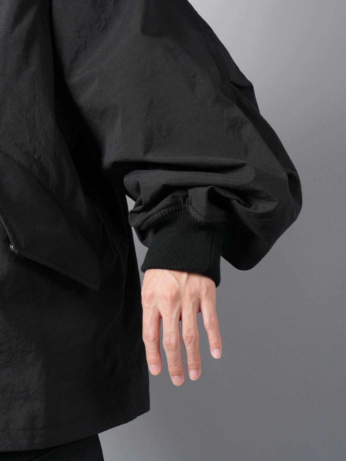 【ラスト1点】WOVEN REMOVABLE BIG MA-1 / ビッグ MA-1 / ブルゾン  (ブラック)