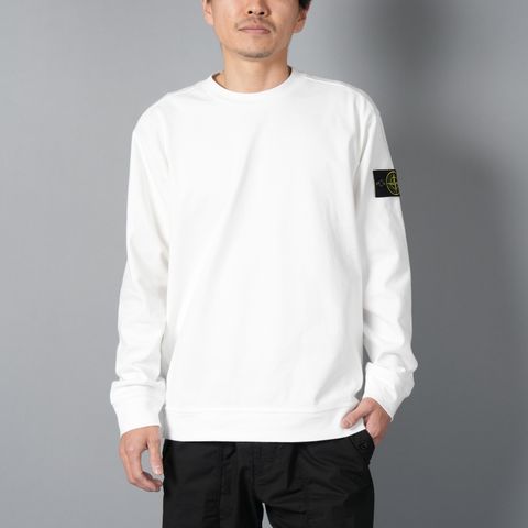 【再入荷】【定番アイテム】 6100075 / 6100043 / 63750 HEAVY COTTON JERSEY GARMENT DYED / ヘヴィー コットン ジャージー / ガーメントダイ / クルーネックスウェット  (ホワイト)