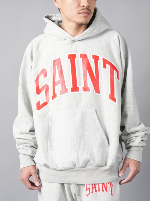 【ラスト1点】SM-A23-0000-031 / HOODIE / ARCH SAINT / プルオーバフーディー  (グレー)