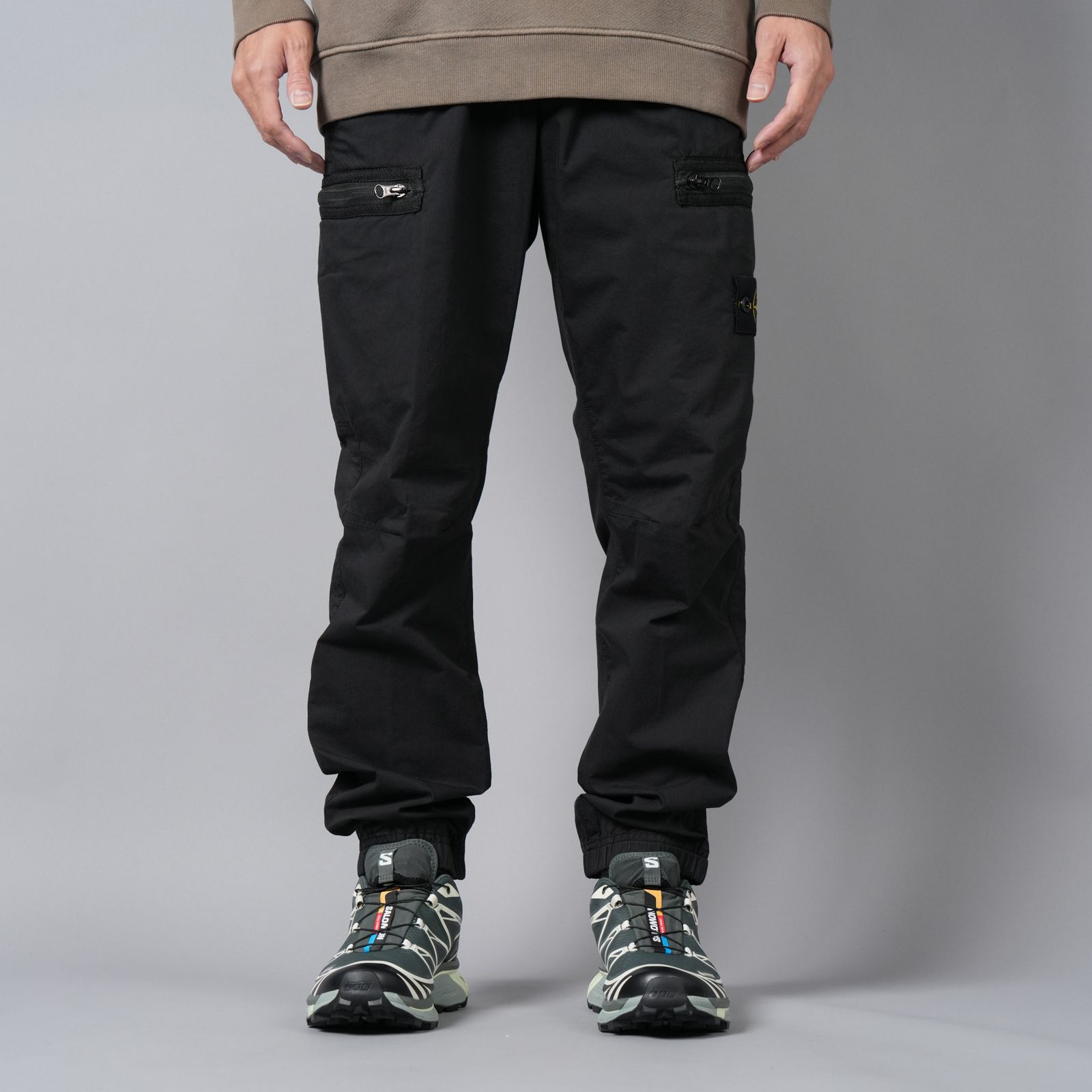 32111 / CARGO PANTS / カーゴパンツ [スリムフィット][ガーメントダイ] (ブラック)