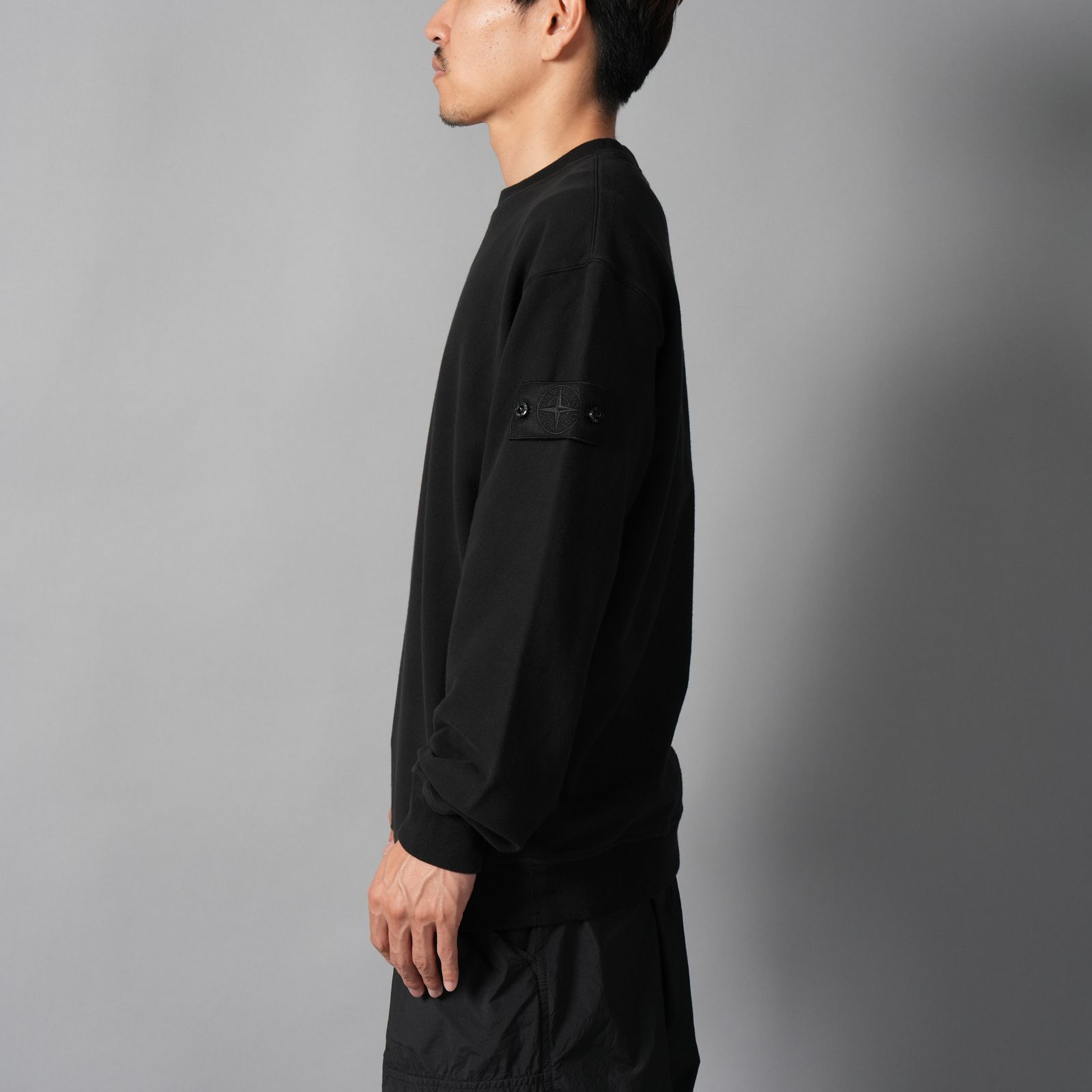 6100069 / SWEAT SHIRT_S.I. GHOST / クルーネックスウェット (ブラック)