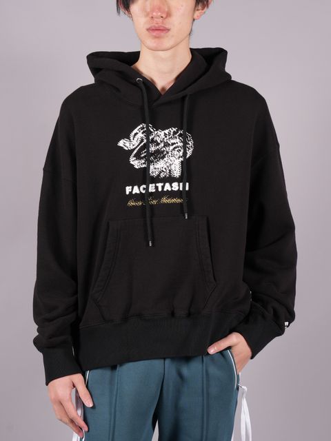 【ラスト1点】FACETASM×KOSUKE KAWAMURA SHEEP LOGO HOODIE / / シープ ロゴ フーディー / ブラック / ファセッタズム x 河村康輔 /【限定品】/ メンズ