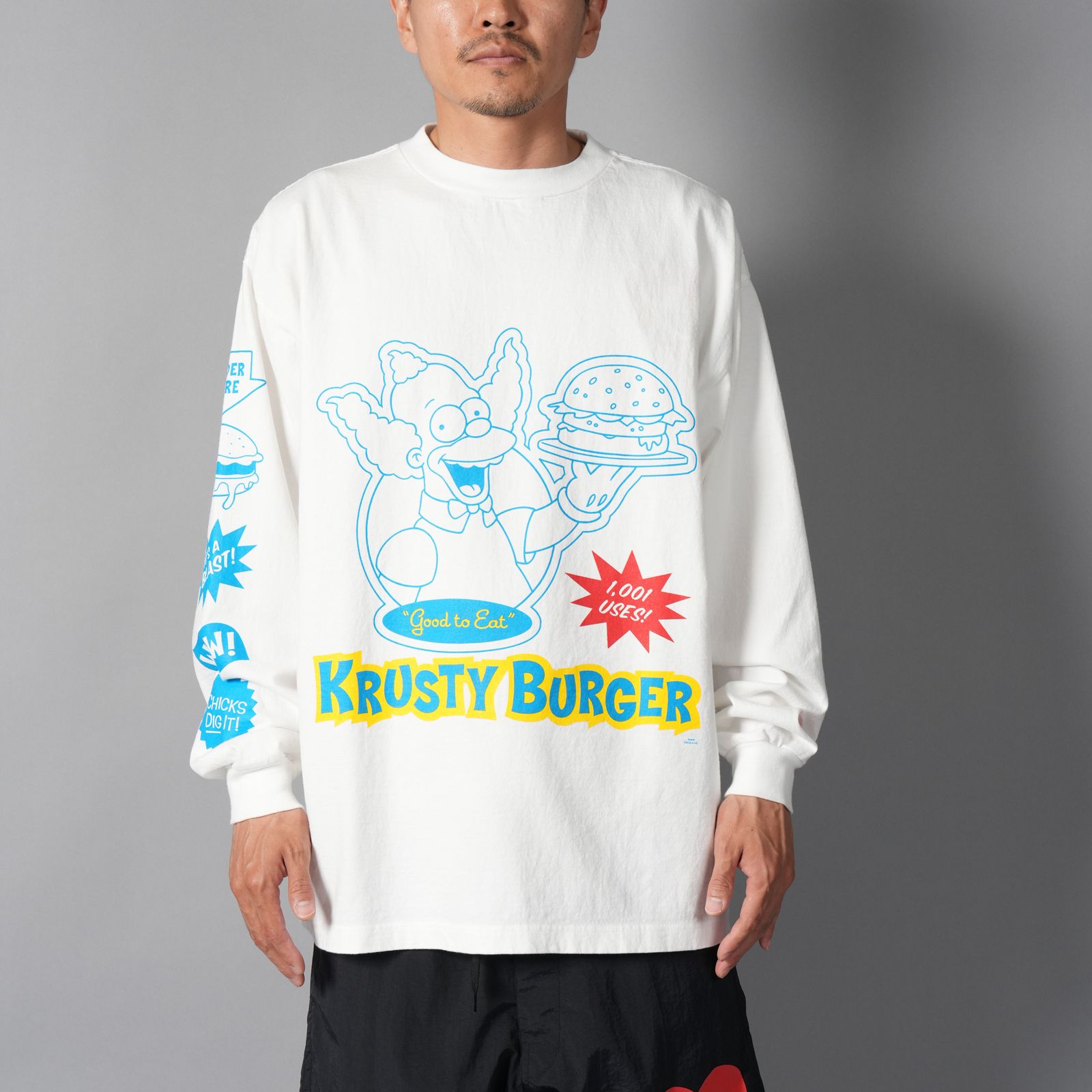 【コラボ】EU-MK8-0000-C028 / EU SP STICKER LS TEE / WHITE / ロンT・カットソー (ホワイト)