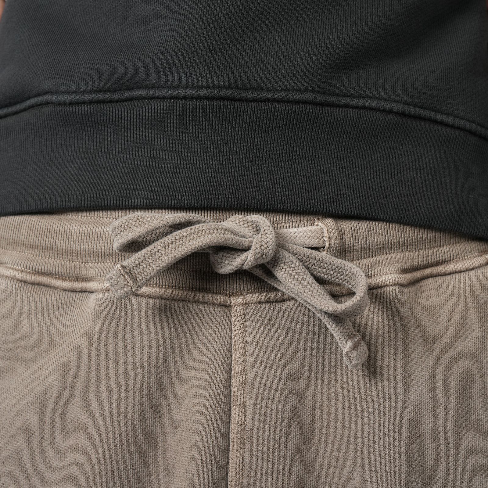 61141 / ORGANIC COTTON DIAGONAL FLEECE 'OLD' EFFECT / スウェットパンツ [ガーメントダイ] (ウォルナット)