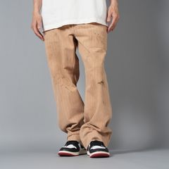 【残りわずか】【コラボ】SM-HR8-0000-C24 / SW_UNIFORM PNTS / STRIPE / BEIGE / ワークパンツ (ベージュ)