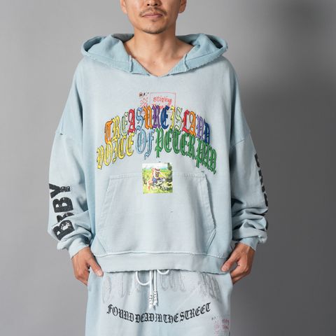 BOBBY DIRSCOLL HOODED SWEATSHIRT  / フーディー・パーカー (ベイビーブルー)