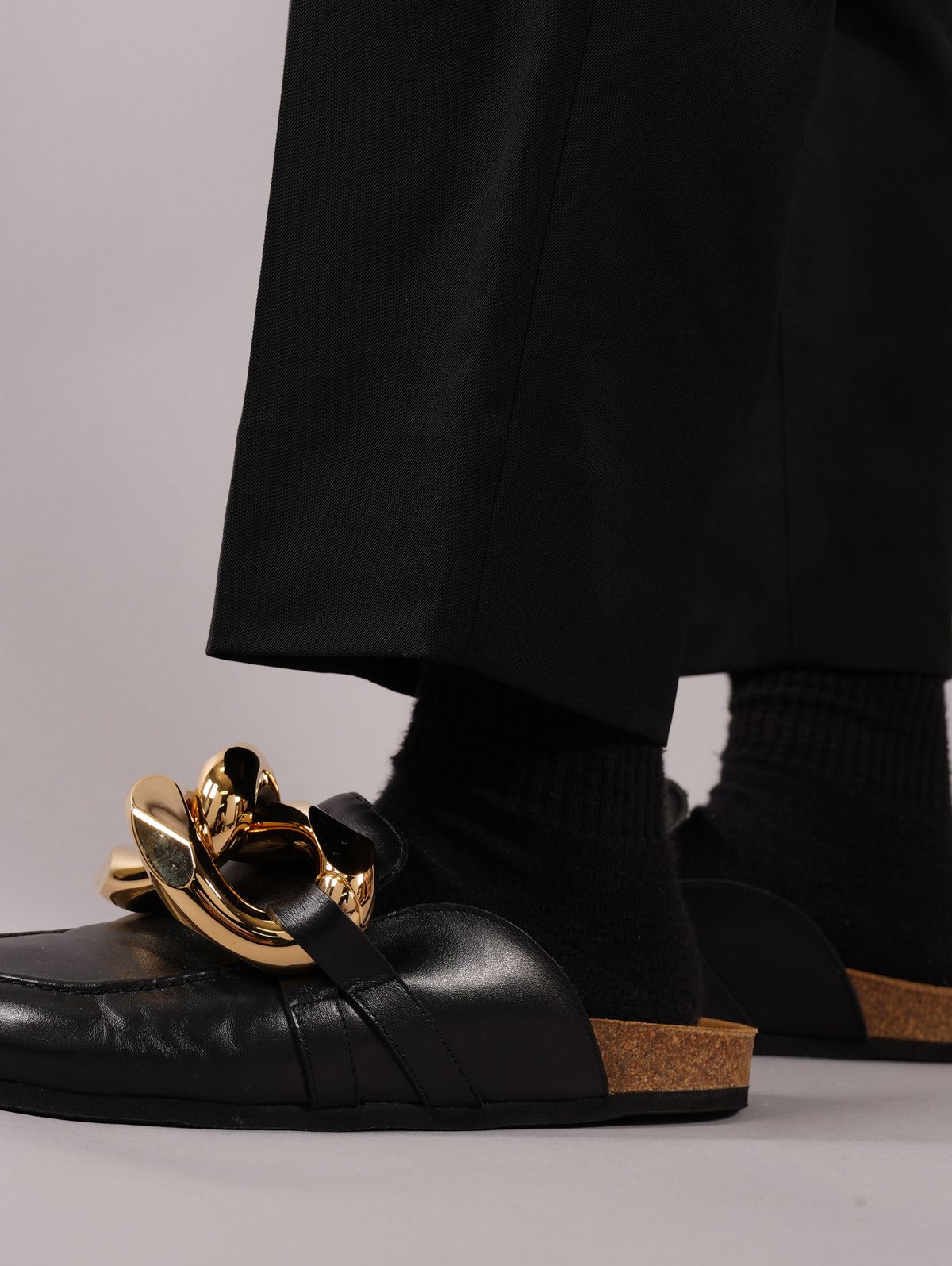 BELTED STRAIGHT TROUSERS / ベルテッド ストレート トラウザーズ (ブラック)