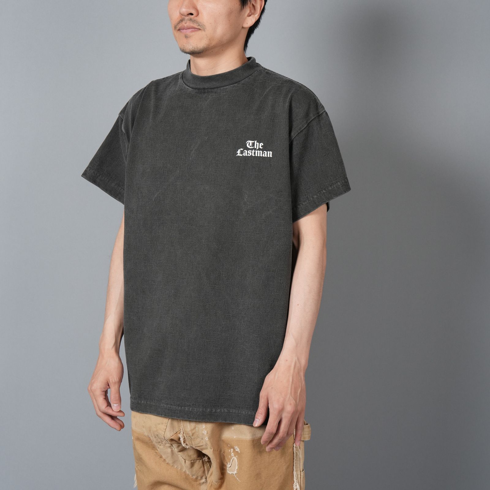 【ラスト1点】PRINTED TEE SHIRTS "HUG" / プリントTシャツ ラストマン ハグ / Tシャツ (ブラック)