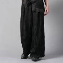 【ラスト1点】RAYON CUPRA TROUSERS / レーヨン キュプラ トラウザーズ (ブラック)