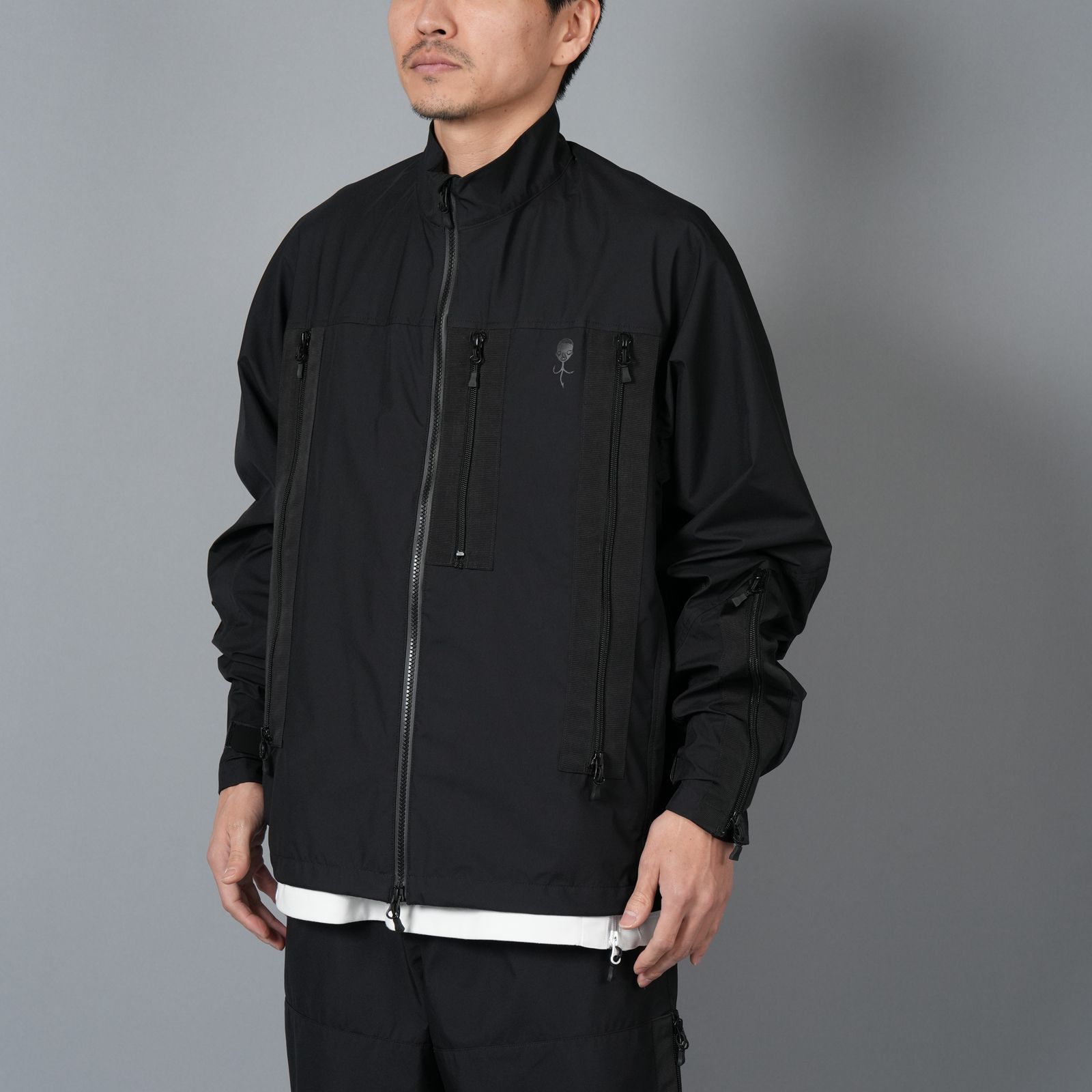 【限定】WINDSTOPPER BY GORE-TEX LABS 30DY/TR2 3L SHIRT BLOUSON / ゴアテックス ラボ スリーレイヤー / シャツ ブルゾン [防水・防風] (ブラック)