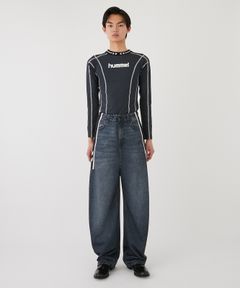 TRANS DENIM SWEAT TROUSER / トランス デニム スウェット トラウザー (ブラック)