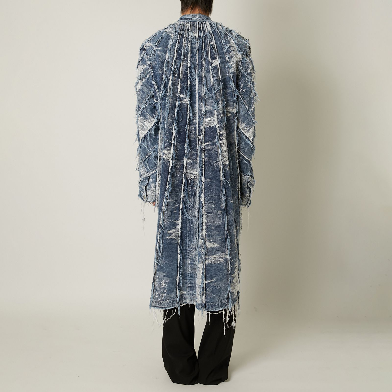 【ラスト1点】DENIM LONG COAT / デニムロングコート (インディゴケミカル)