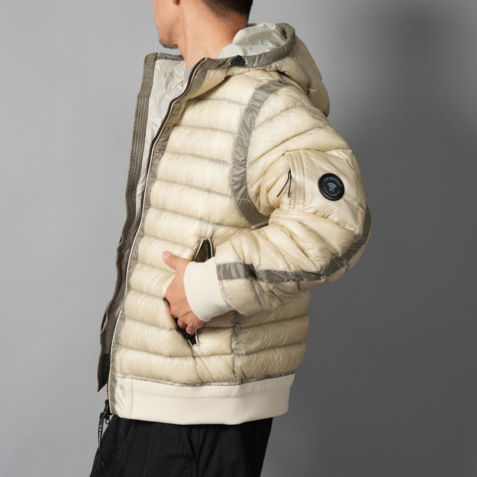 【残りわずか】D.D. Shell Hooded Lens Down Jacket / フーデッド レンズ ダウンジャケット (シルバーバーチ)