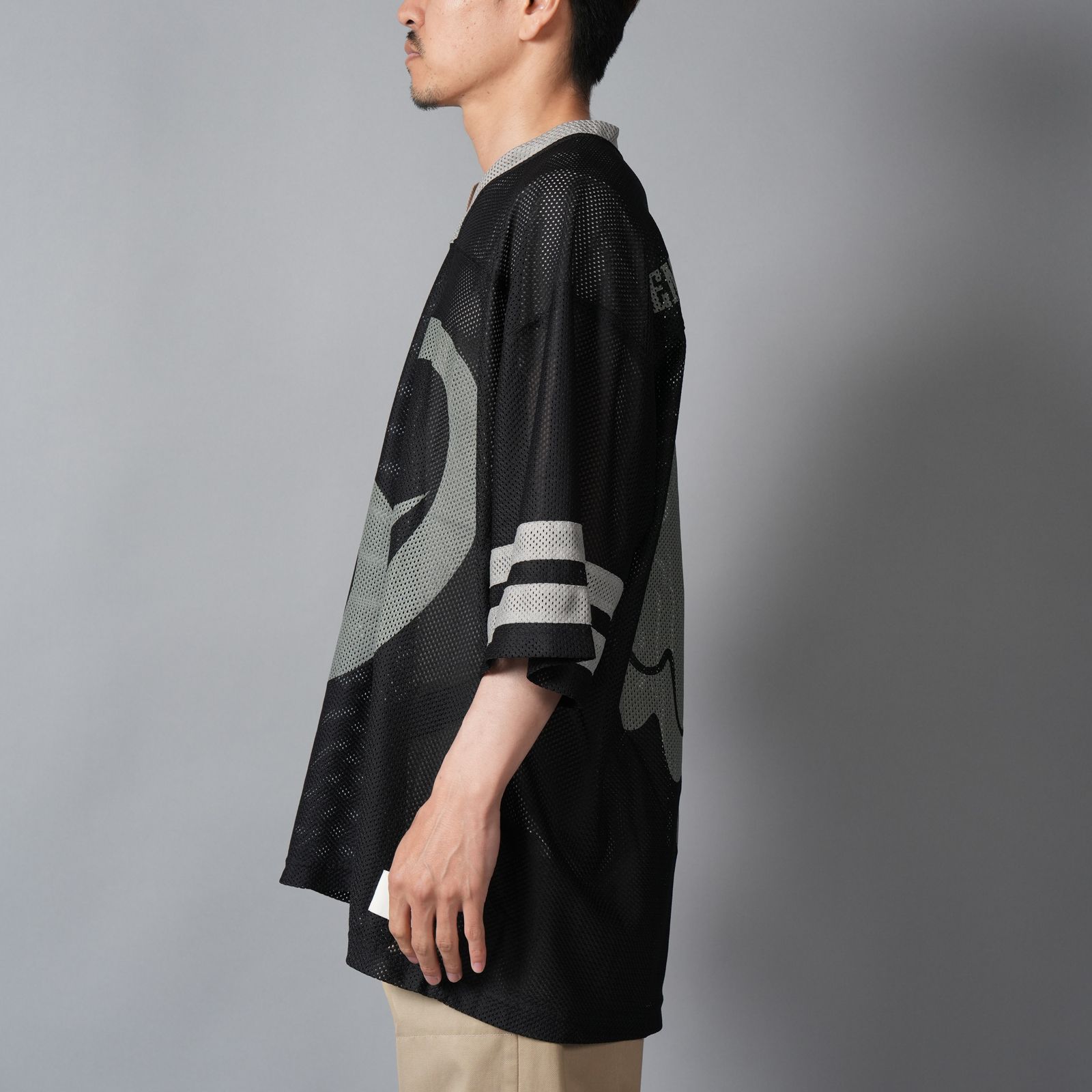 EU-MK8-0000-028 / EU FOOTBALL SS SHIRT / BLACK / フットボールシャツ (ブラック)