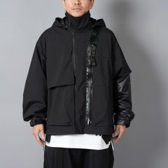 【ラスト1点】J115K-E / Encapsulated Nylon Interops Jacket Gen. 1 / エンキャプスレイテッド ナイロン インターロプス ジャケット  [ワイドフィット] (ブラック)