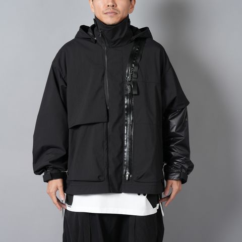 【ラスト1点】J115K-E / Encapsulated Nylon Interops Jacket Gen. 1 / エンキャプスレイテッド ナイロン インターロプス ジャケット  [ワイドフィット] (ブラック)