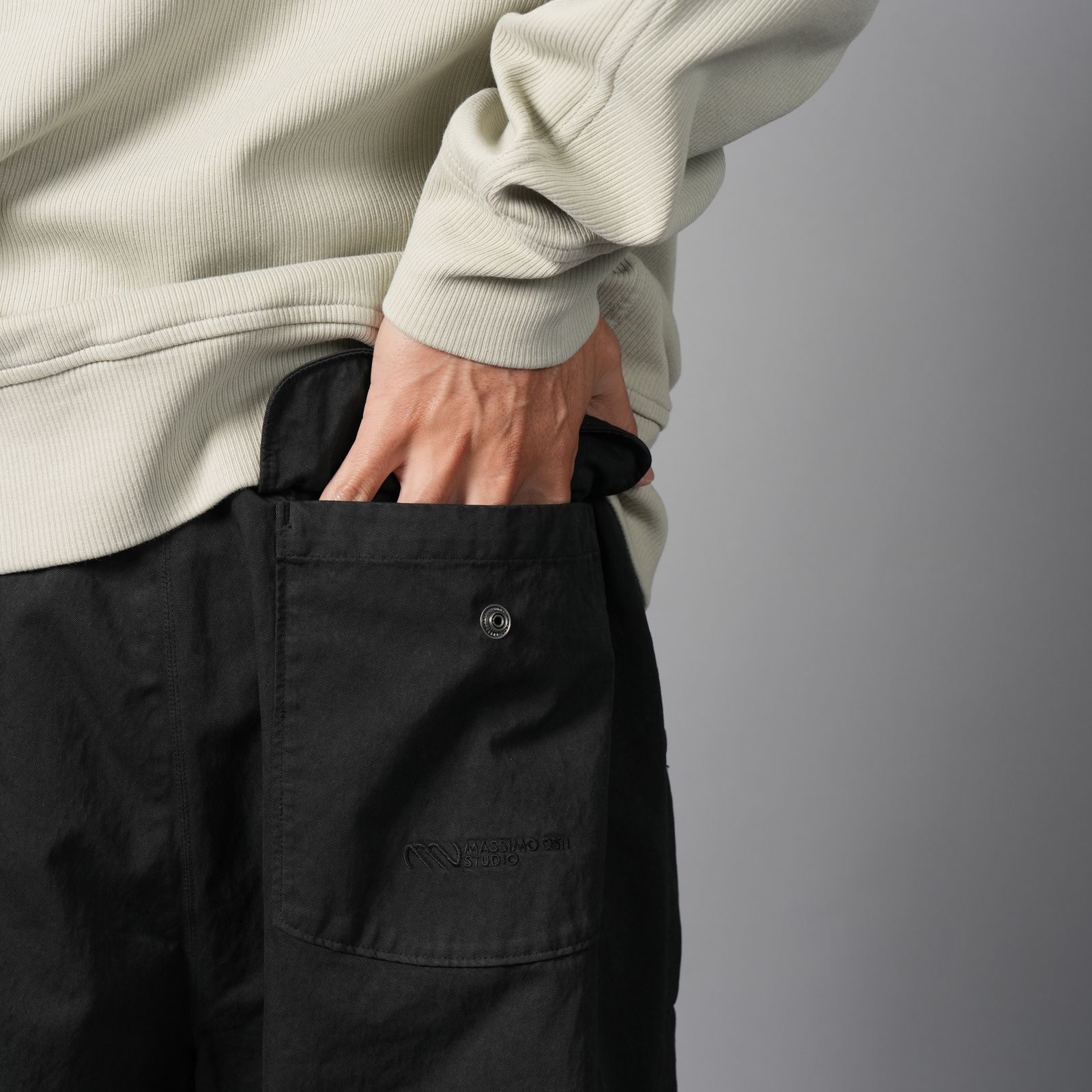 PANTS PANT IN GABARDINE CO/NY / パンツ (ブラック)