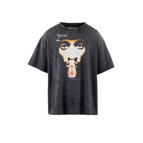 【ラスト1点】【コラボ】SM-HR8-0000-C14 / 2PC_SS TEE / 2PAC / BLACK / Tシャツ (ブラック)
