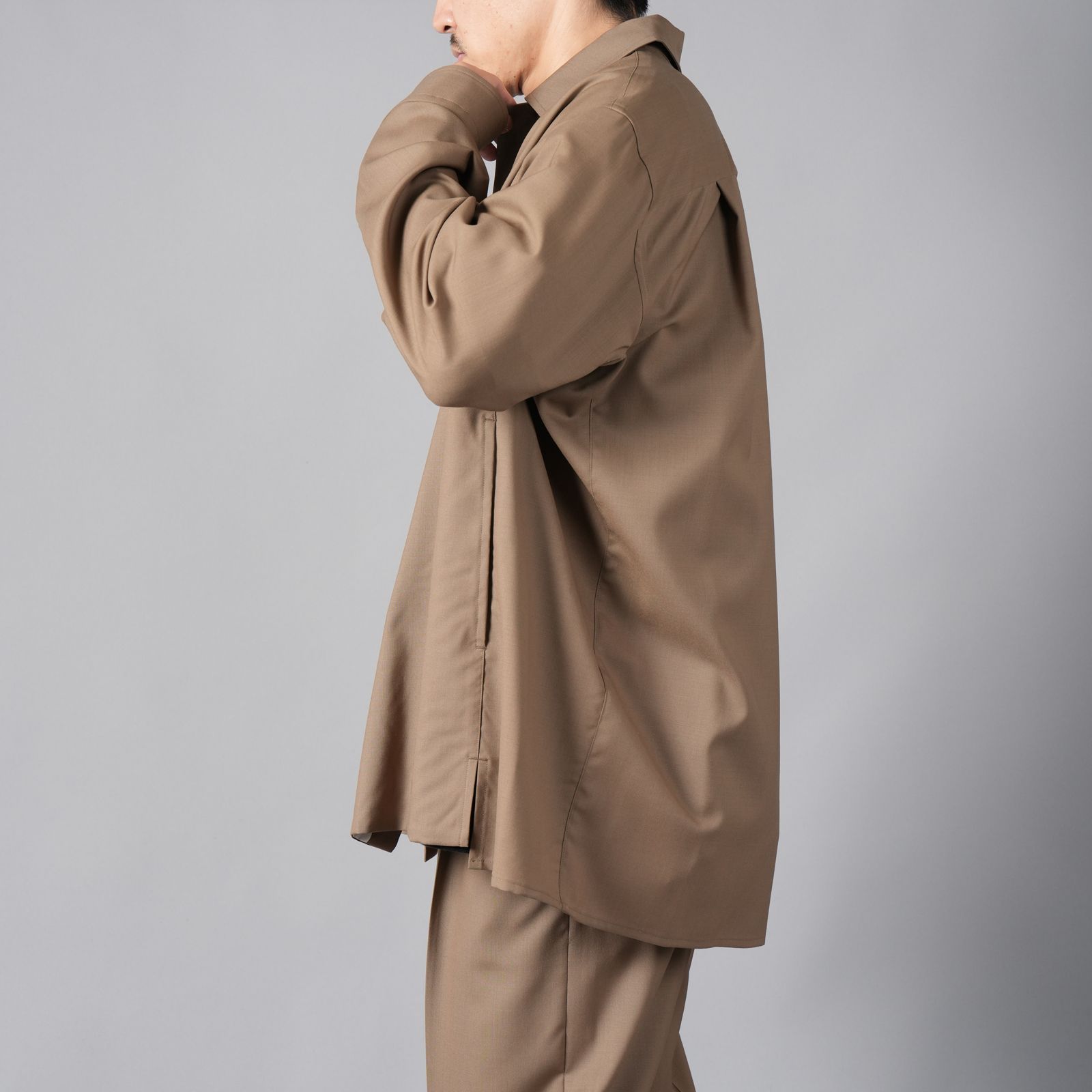 NEE クラッシュシャツ ベージュ XL NTN - 【ラスト1点】ASCENT FLY FRONT SHIRT / アセント フライ