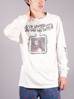 SM-A22-0000-010 / LS TEE / SATAN / WHITE / カットソー  (ホワイト)