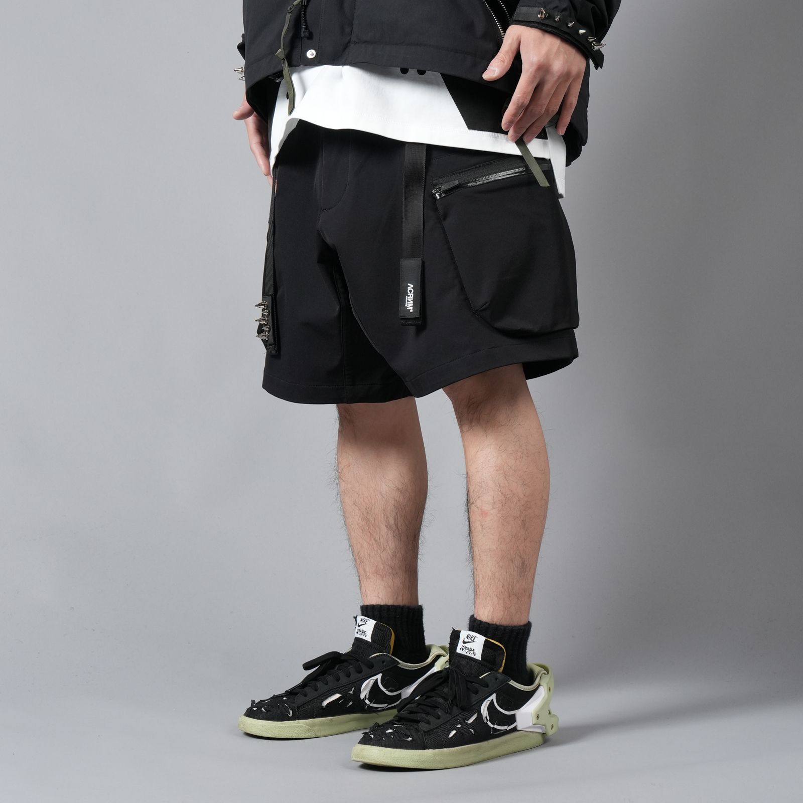 【ラスト1点】SP57-DS / schoeller® Dryskin™ Cargo Short Pant / カーゴショートパンツ / パンツ [Wide Fit] (ブラック)