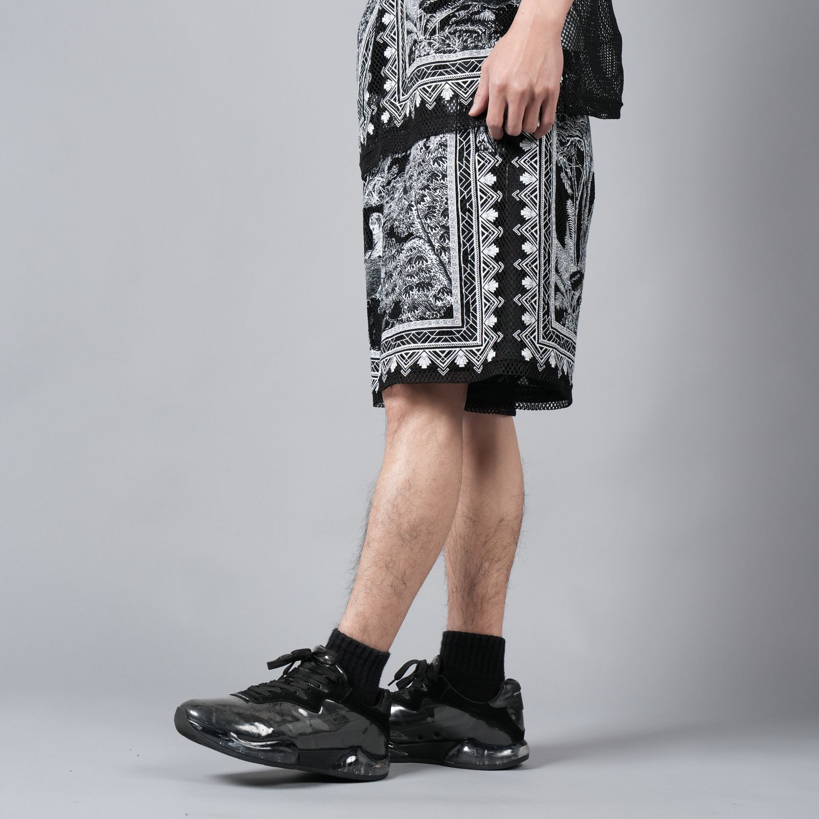 【ラスト1点】MESH SHORT PANTS / メッシュショートパンツ (ブラック)