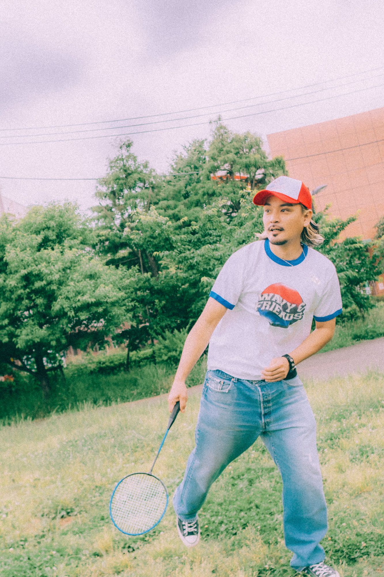 WTY-002 / Tシャツ (ホワイト/ブルー)
