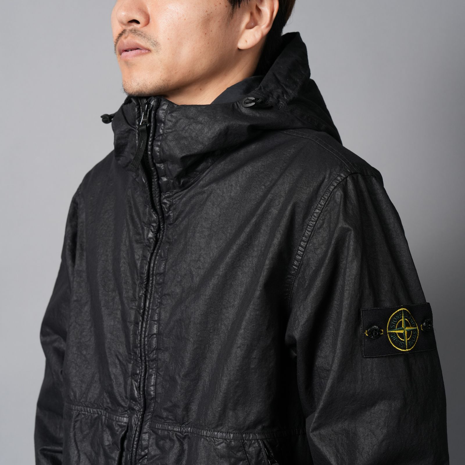 4100053 ORGANIC-LOOK NYLON PANAMA-TC / オーガニック ナイロンパナマ ジャケット 【ガーメントダイ】(ブラック)