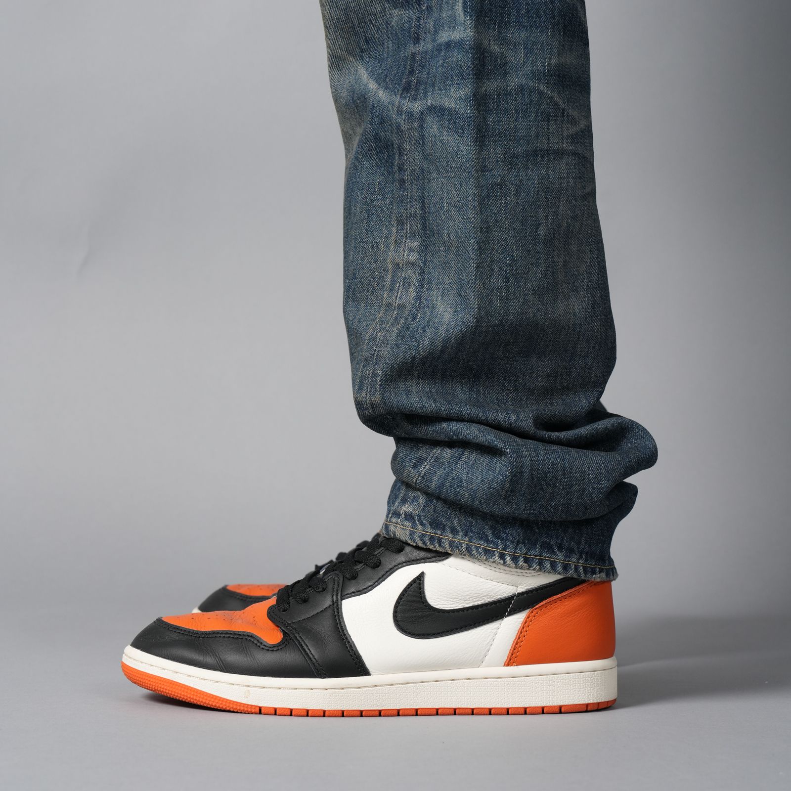 【ラスト1点】【コラボ】SM-HR1-0000-C60 / BB_DENIM PNT / 5PKTS DAMAGE / デニムパンツ (ブルー)