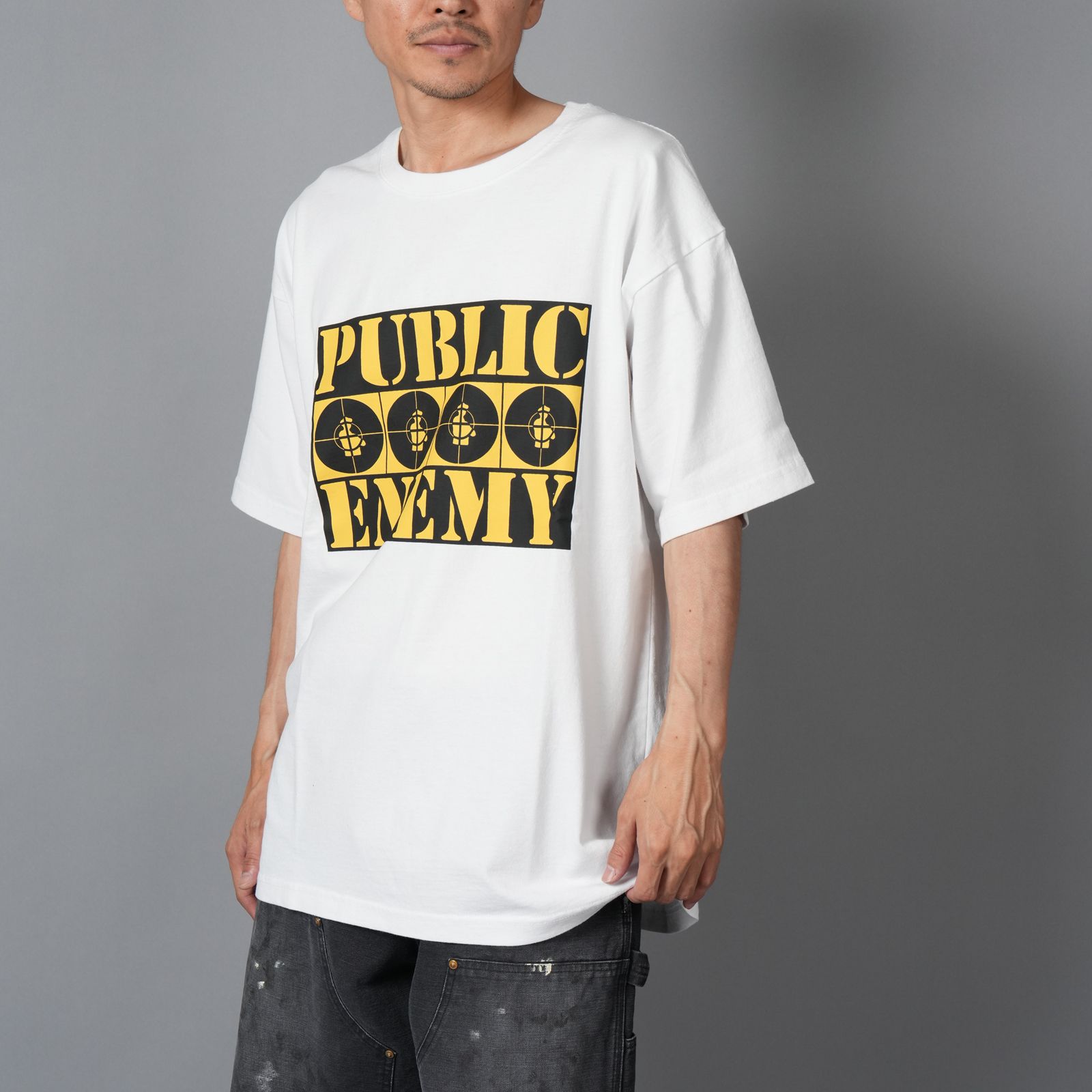UM25AW-19 / PUBLIC ENEMY / パブリックエネミー / Tシャツ (ホワイト)