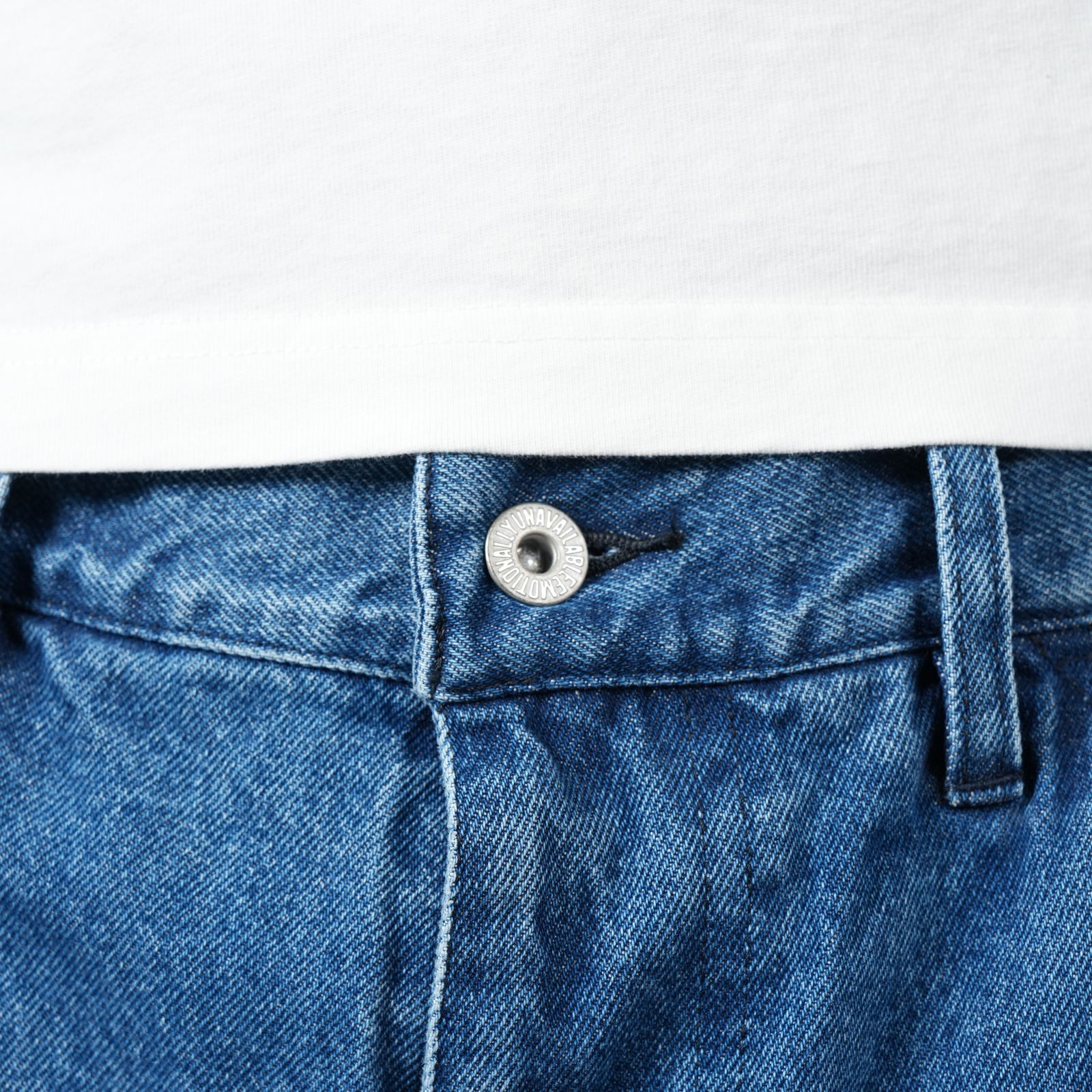 【ラスト1点】EMBRD CARPNTR DENIM PANT /  エンブロイダリー カーペンター デニムパンツ (ブルー)