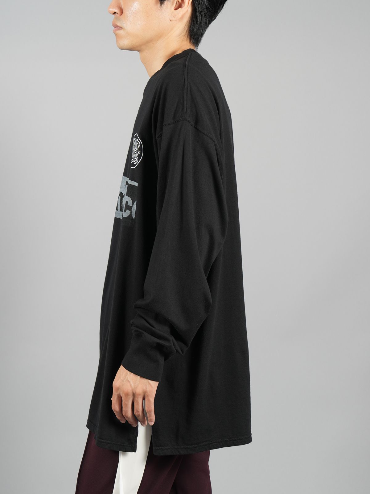 【ラスト1点】LOGO LONG TEE / ロングTシャツ(ロゴ) / TOF-TEE-U04 / カットソー / ブラック / メンズ