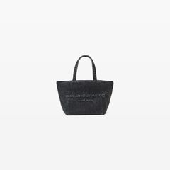 【ラスト1点】PUNCH SMALL TOTE W/ STRAP / コットンデニム スモールトートバック   (グレーアシッド)