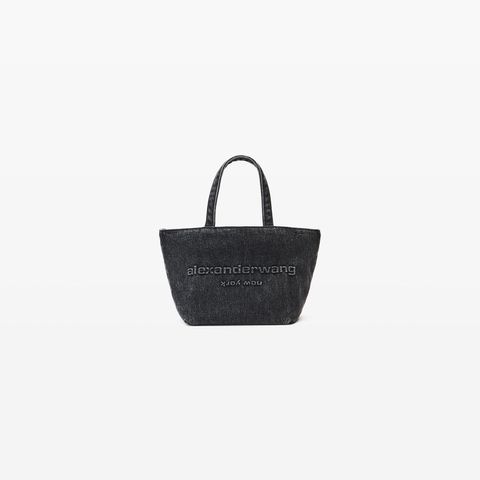 【ラスト1点】PUNCH SMALL TOTE W/ STRAP / コットンデニム スモールトートバック   (グレーアシッド) 20125T45T015 alexander wang