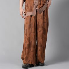 【ラスト1点】RAYON CUPRA TROUSERS / レーヨン キュプラ トラウザーズ (ブラウン)