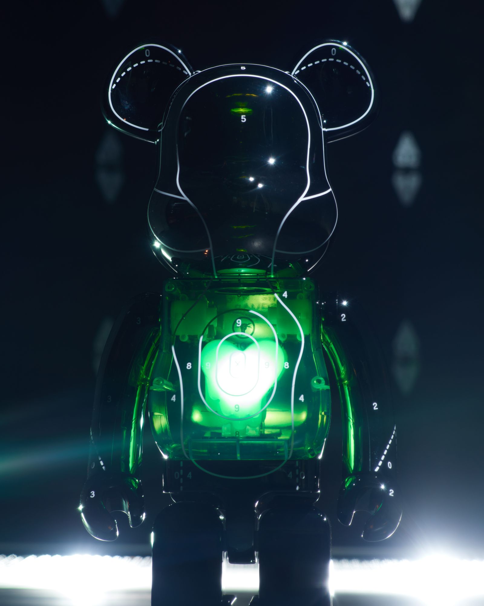 【ラスト1点】【限定】 BE@RBRICK_EUxNH_1000 / ベアーブリック 1000%   (ブラック)