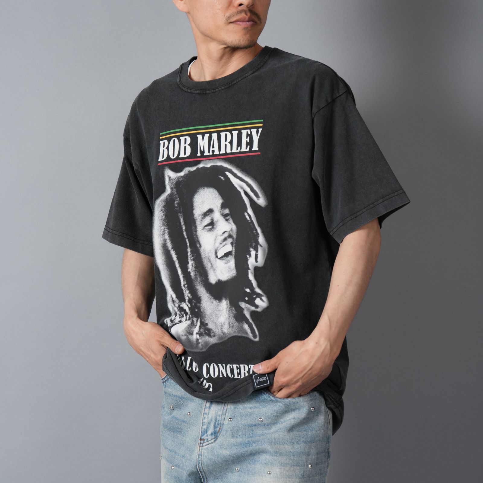 UIZZ-22569 / BOB MARLEY / ボブマーリー / Tシャツ (ブラック)