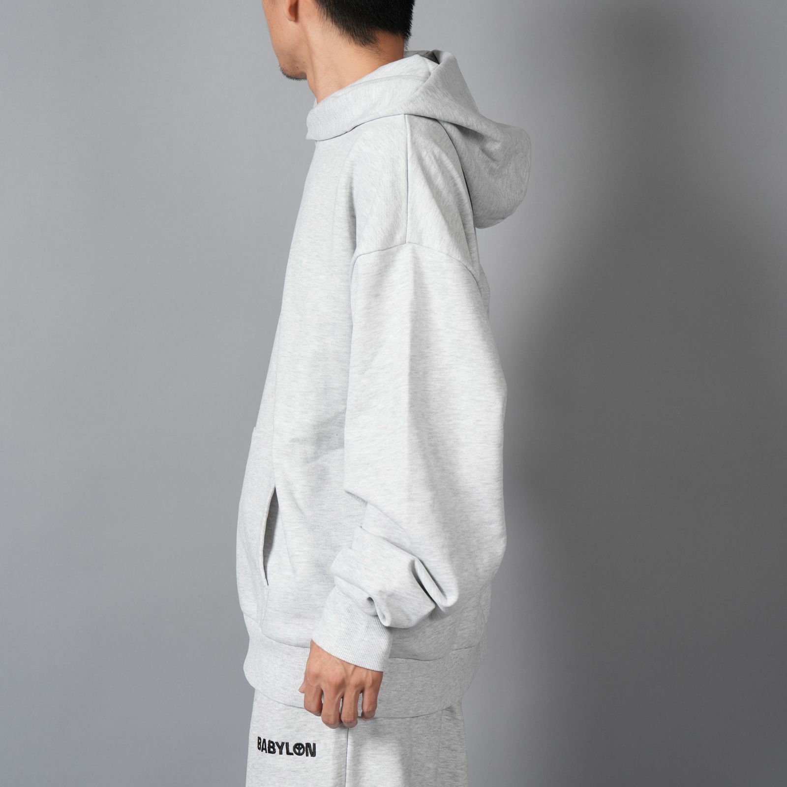 SHOP HOODIE / ショップフーディー  (ライトアッシュヘザー)