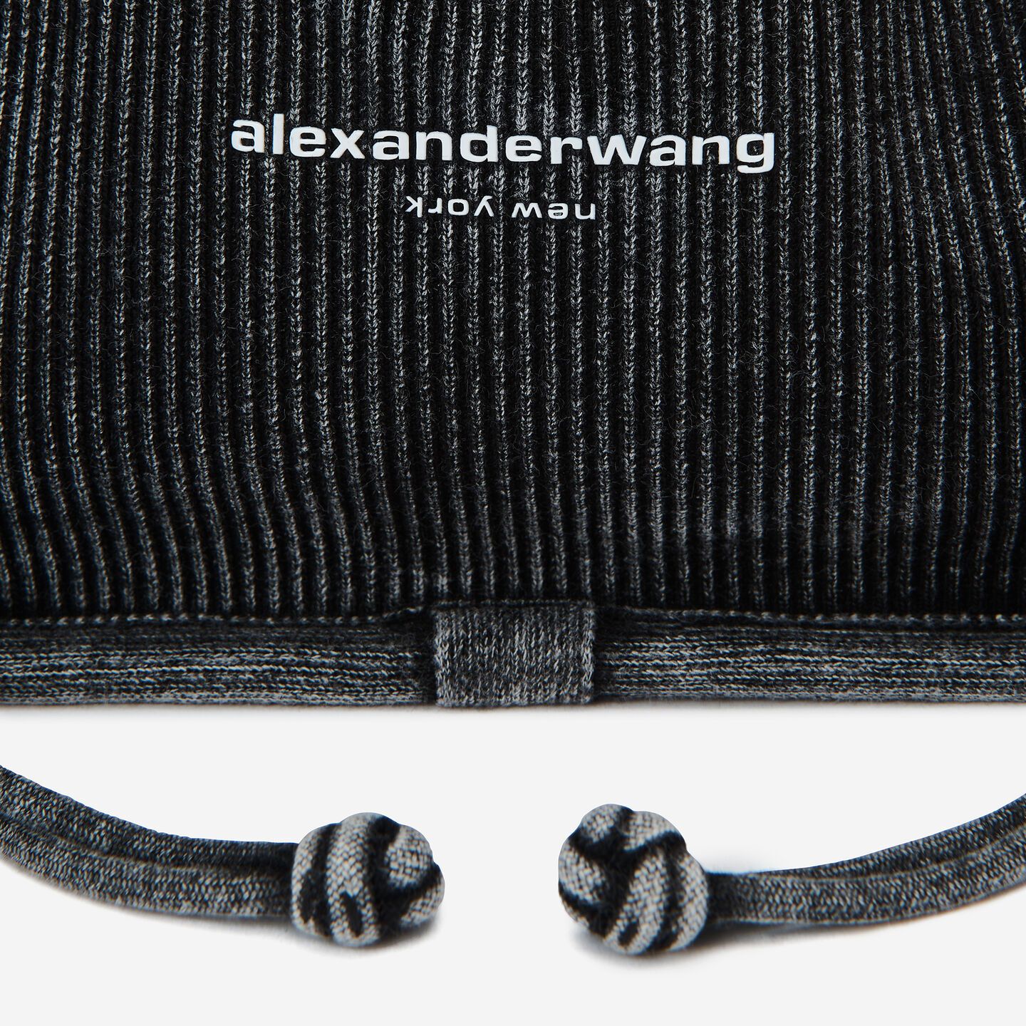 Alexander Wang - 【ラスト1点】RYAN FEDED RIB KNIT SMALL BAG / フェーデッドリブニット スモールバッグ  (グレー) | Confidence