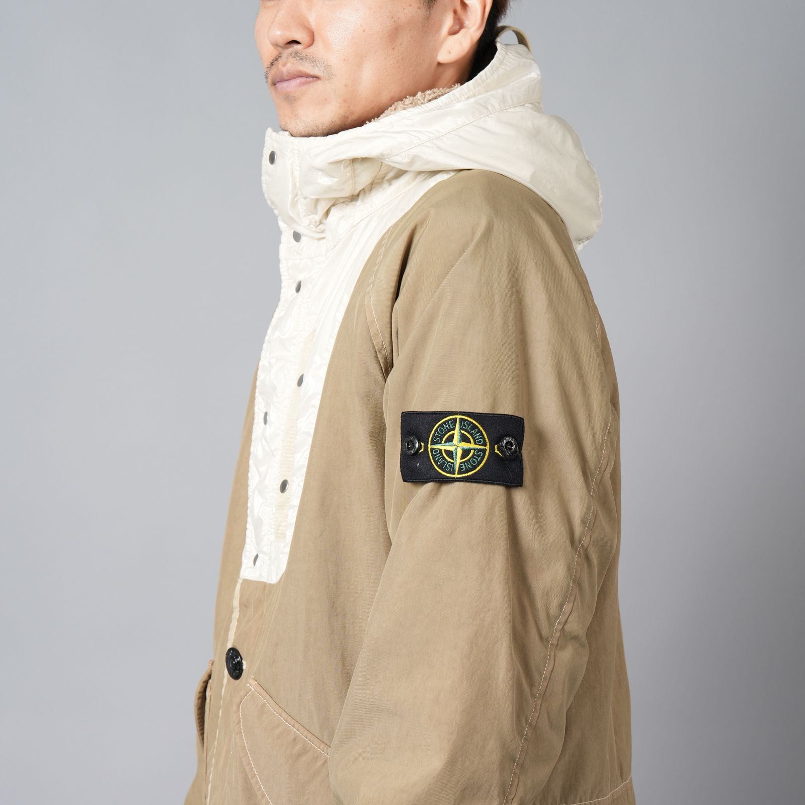 STONE ISLAND - 418X1 / STONE ISLAND MARINA_RAW PLATED LINEN