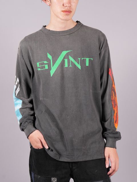 【ラスト1点】【限定品】 SM-A22-0000-077 / VL_LS TEE / SKULL / BLACK / ヴィローン ロングスリーブTシャツ / スカル (ブラック)