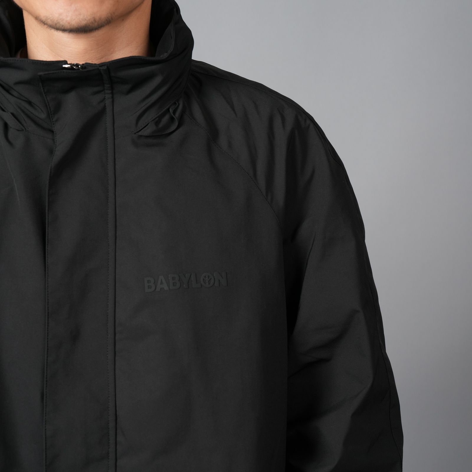 UTILITY RAIN JACKET / ユーティリティー レインジャケット  (ジェッドブラック)