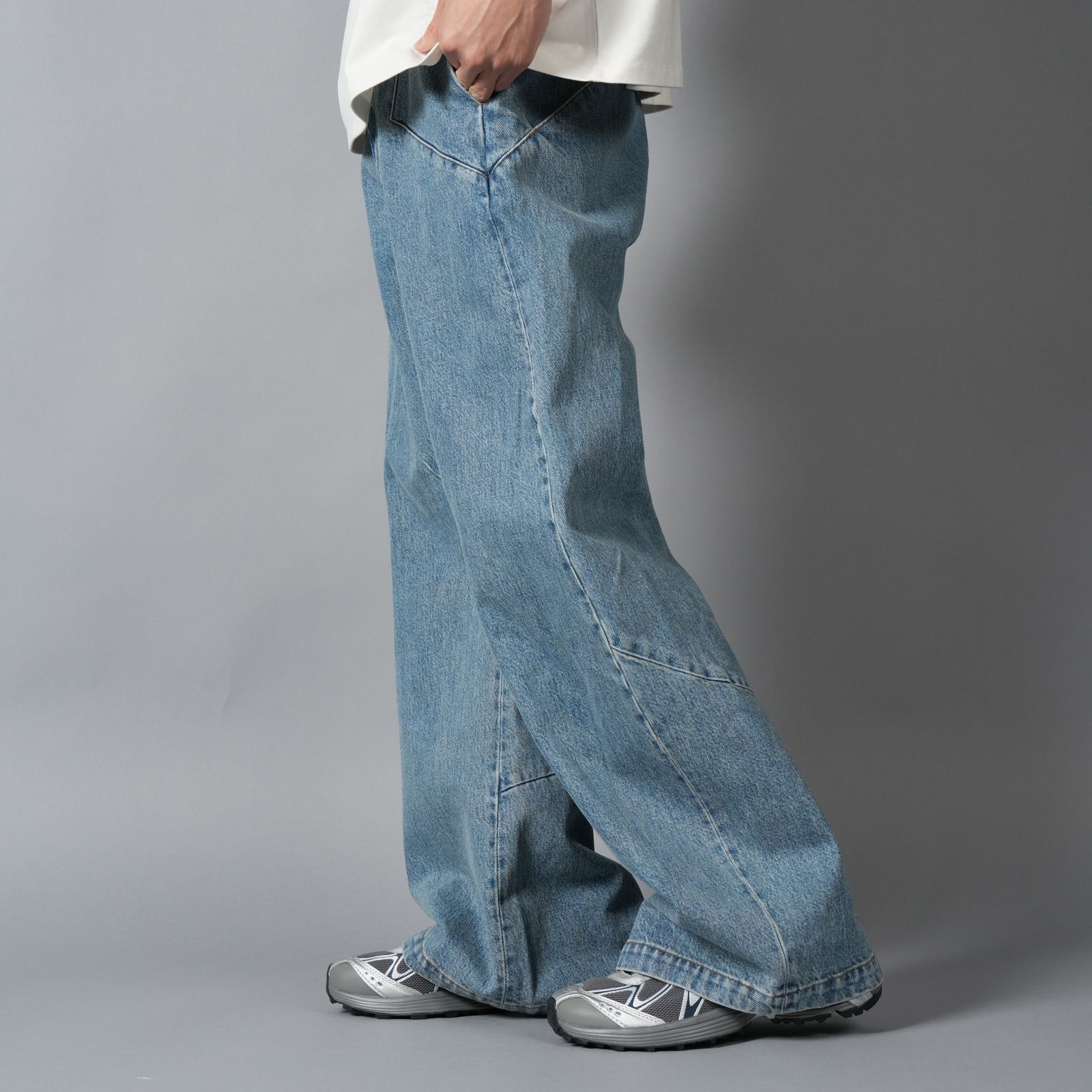 DENIM 410 WORKWEAR JEANS / デニムパンツ (ヴィンテージタイブルーウォッシュ)