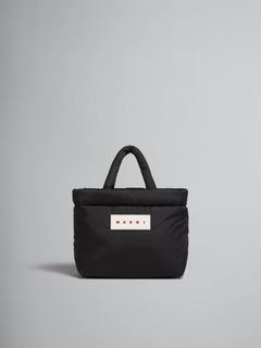 TOTE EW / ブラック PUFF ミニトートバッグ  (ブラック)