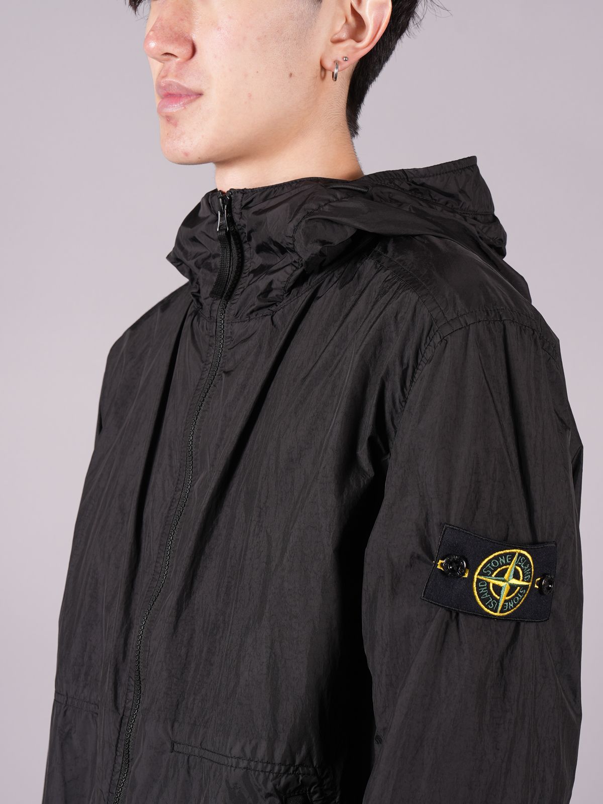 STONE ISLAND - 【ラスト1点】 40522 Crinkle Reps NY Hooded Jacket 