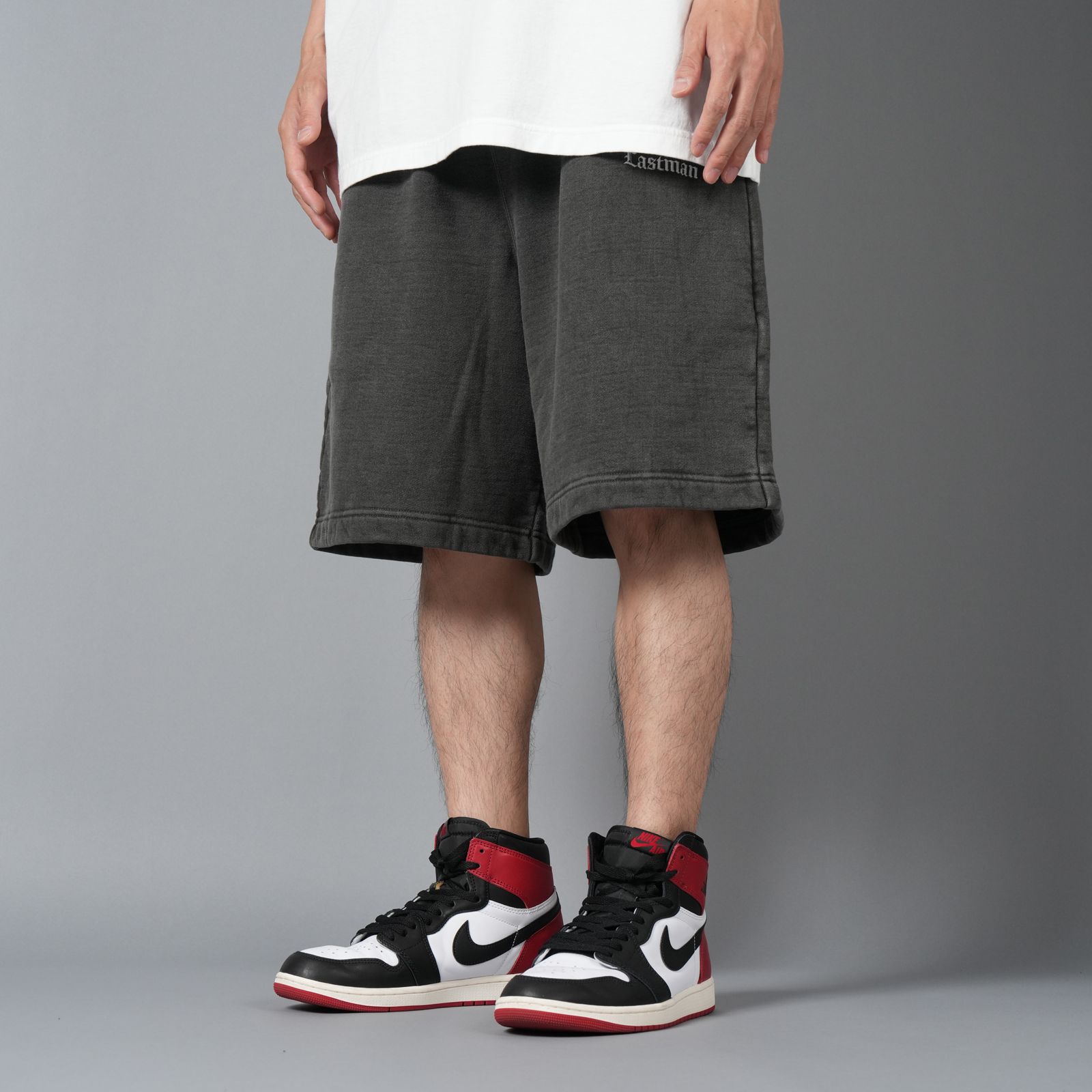 【ラスト1点】LOGO SWEAT SHORTS / ロゴ スウェットショート (ブラック)