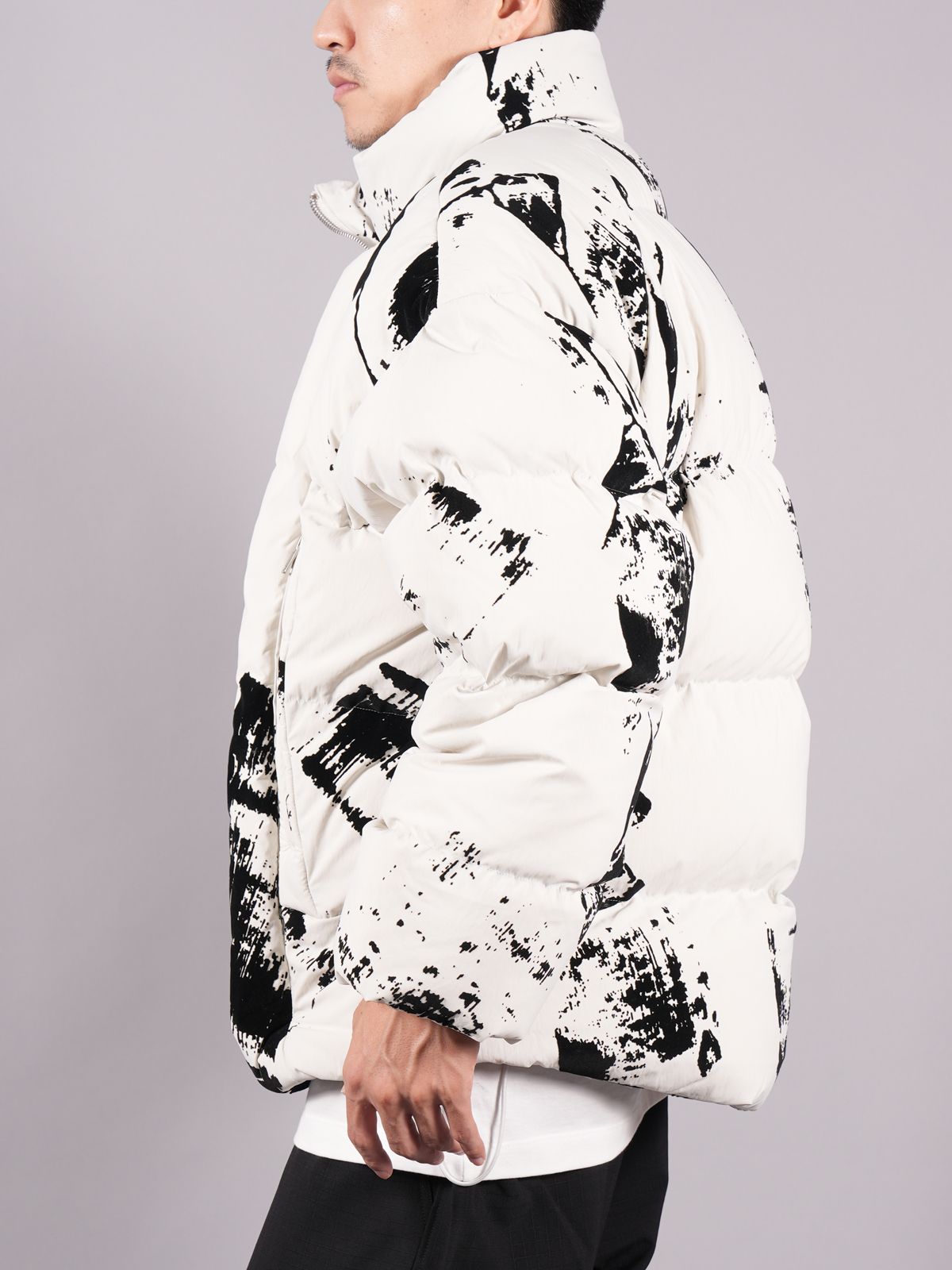 【OUTLET】FLOCK PUF JKT  / フロック  パファー ジャケット (ブラック/ホワイト)