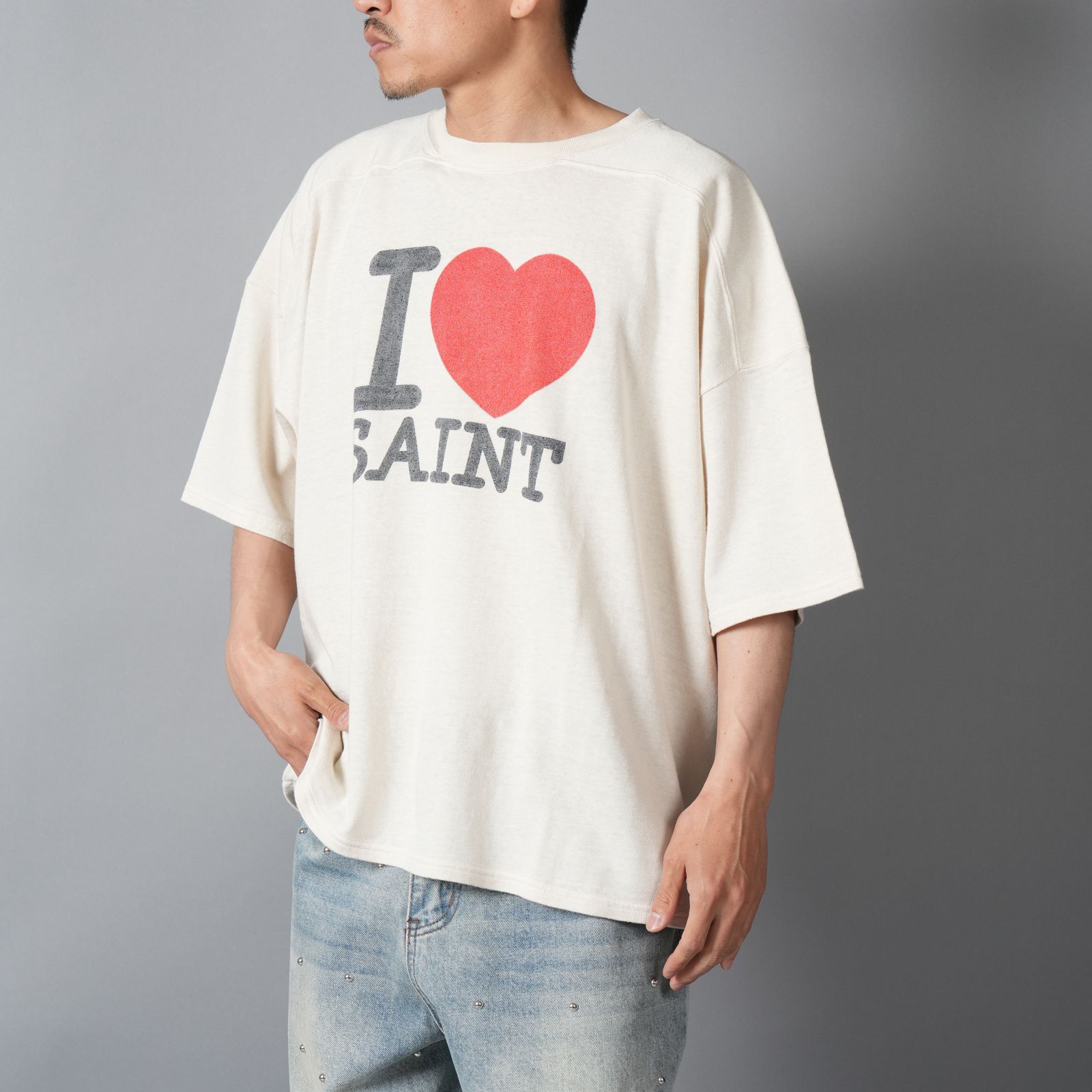 【残りわずか】SM-MK8-0000-025 / SS T-SHIRT / FOOTBALL / WHITE / フットボールTシャツ (ホワイト)